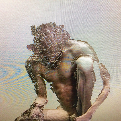 Interrupted 3D scan by artist Paul Coombs
